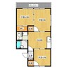 コーポ蘭 3DKの間取り