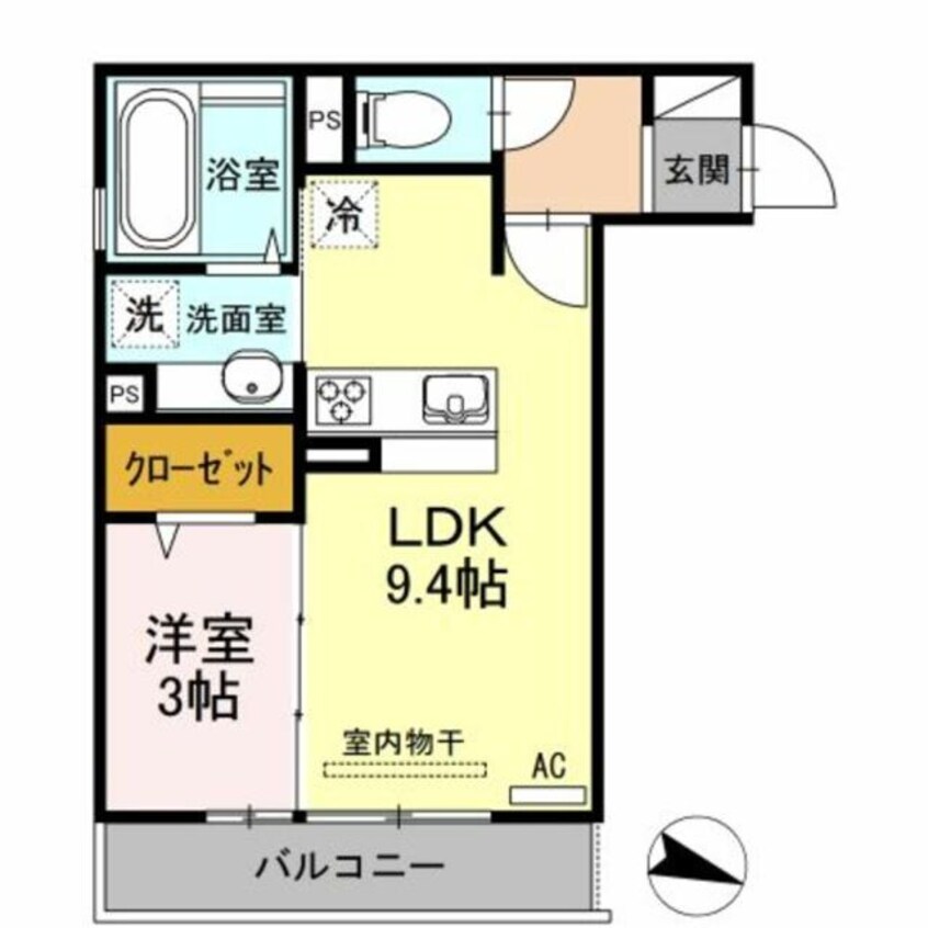 間取図 アイクレスト下関駅