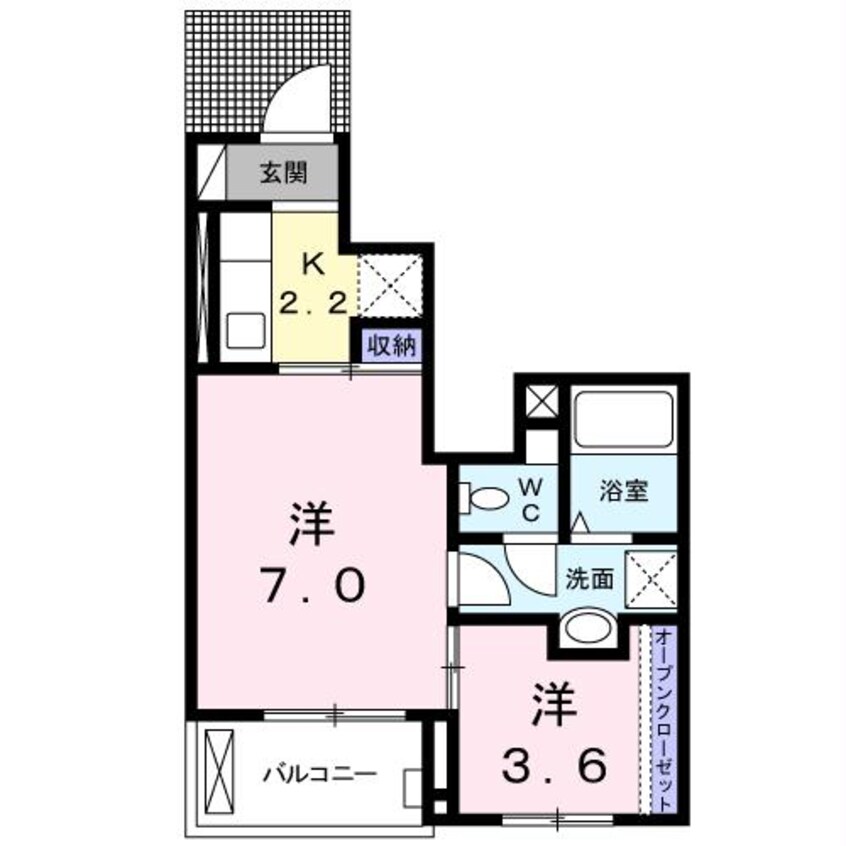 間取図 コンフォート幡生