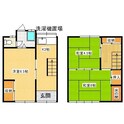 入江町B邸貸家の間取図