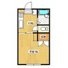 小林アパートA棟 1Kの間取り