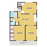 ファミール宝 3DKの間取り