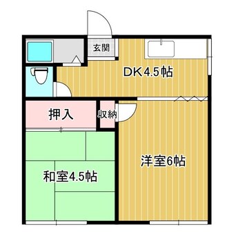 間取図 江本ハイツA