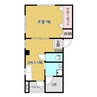 フォレスト05 1DKの間取り