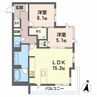 コンフォートベレオ侍町 2LDKの間取り