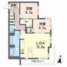 コンフォートベレオ侍町 2LDKの間取り