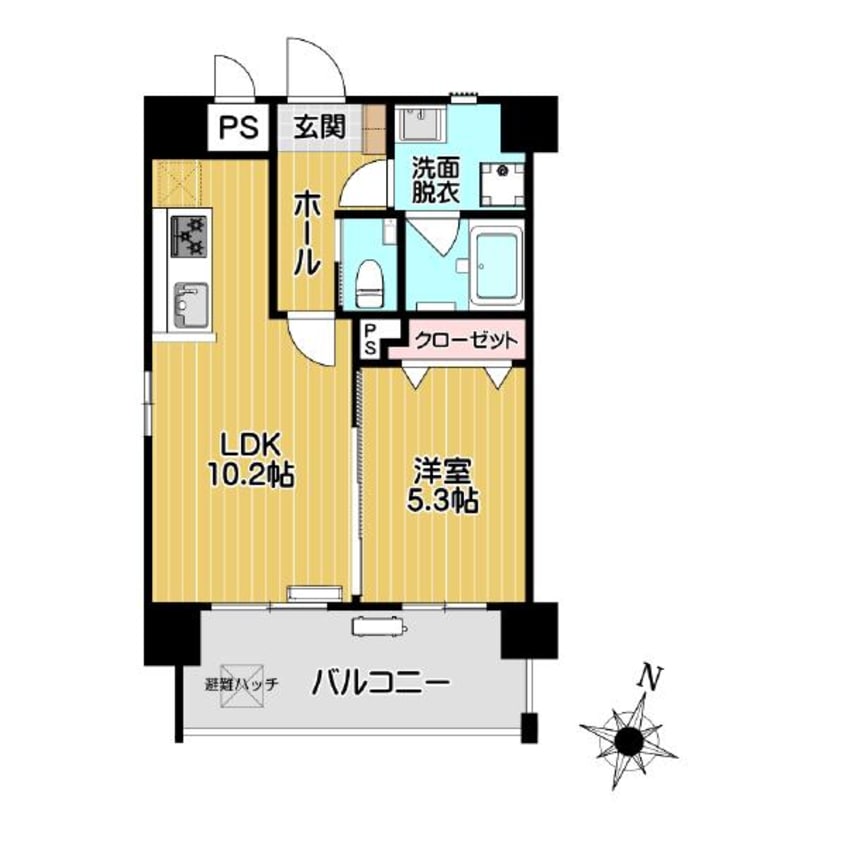 間取図 グランレーヴ中之町