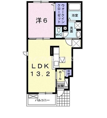 間取図 バイオレット真備　Ｎｏ．１