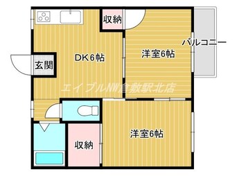 間取図 清音セントラルハイツ