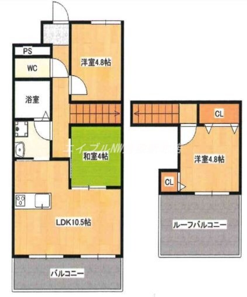 間取図 朝日プラザ倉敷ミレニアム