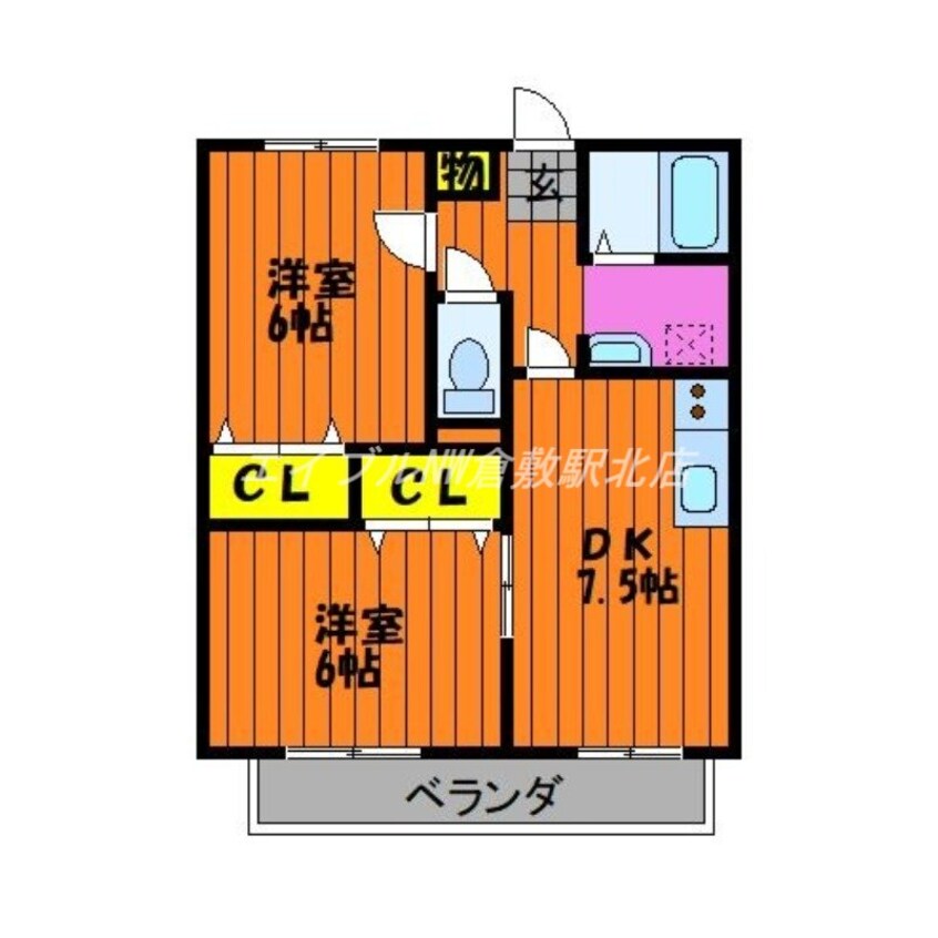 間取図 えとあシティ　D棟