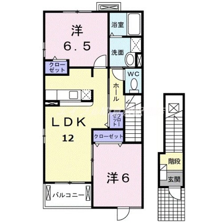 間取図 グランパル２１Ｄ