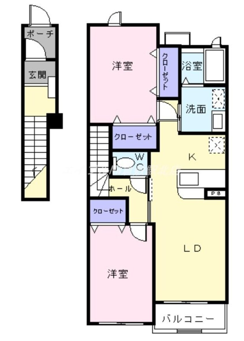 間取図 プリムローズ　Ｂ