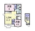 フォルム恵喜の間取図