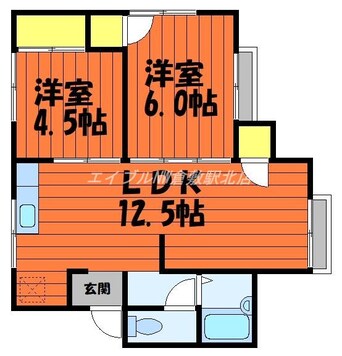 間取図 西田コーポ