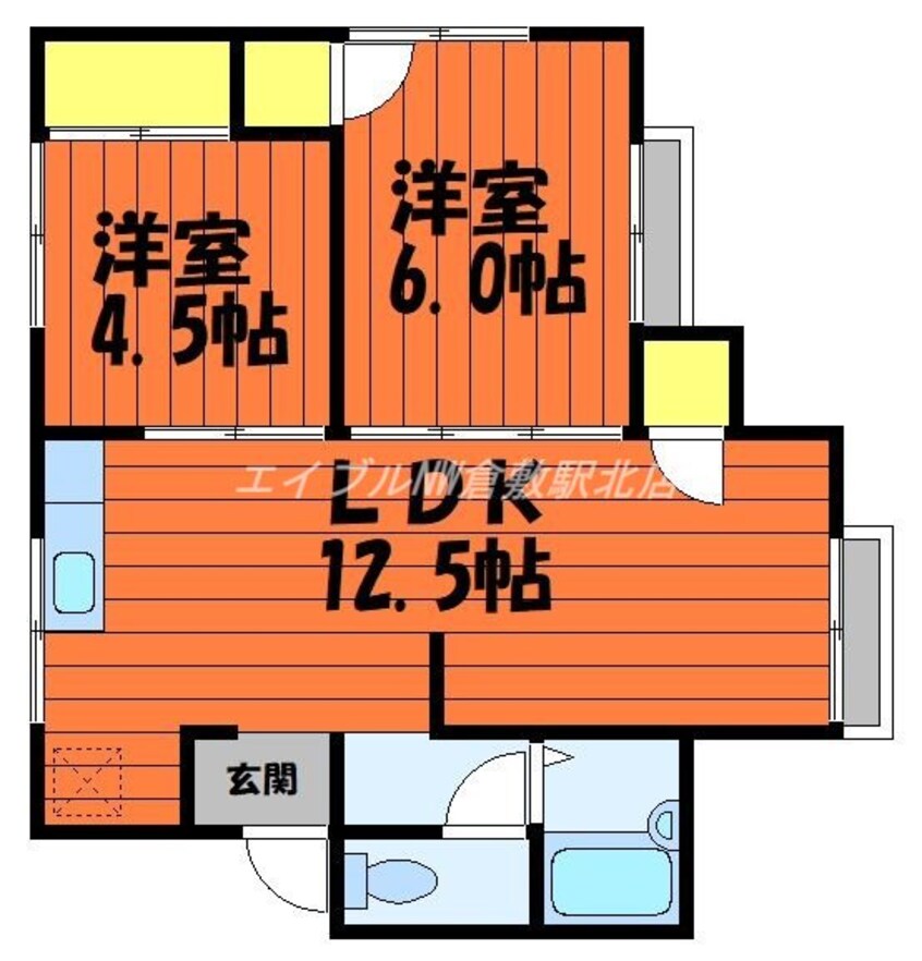 間取図 西田コーポ