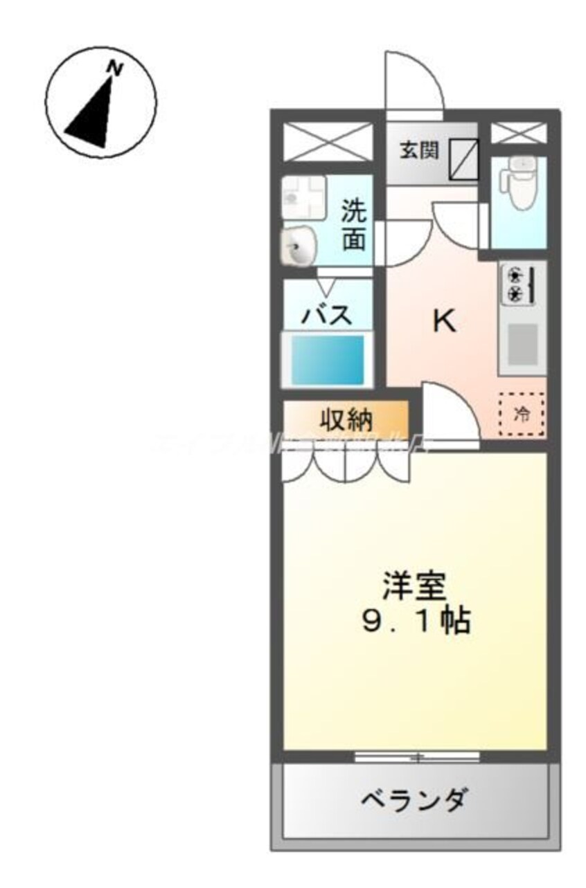 間取図 フラワーロード