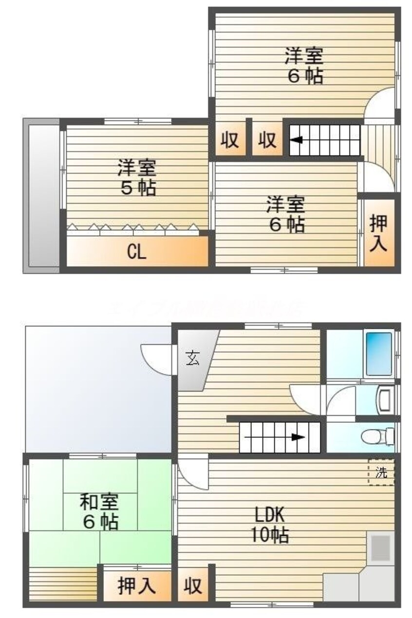 間取図 玉島乙島戸建て