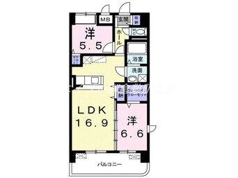 間取図 グランツ倉敷