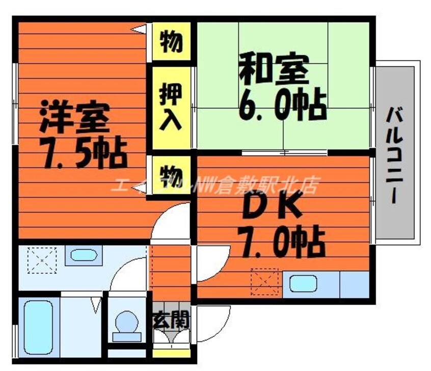 間取図 メゾンヴァントワァ　Ｂ棟