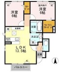 クレセントの間取図