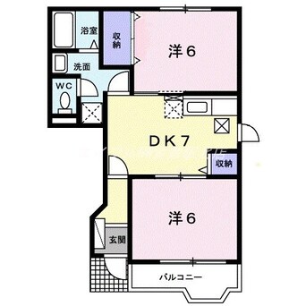 間取図 メゾン　カルフールＢ