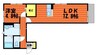 ベイ　ブランシェ中島 1LDKの間取り