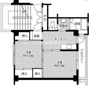 間取図 ビレッジハウス真備第二　2号棟