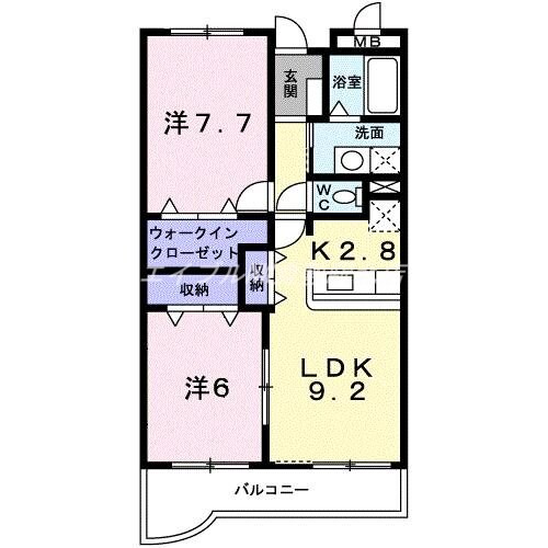 間取り図 レジデンス辻が花Ⅰ