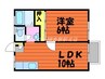 ハイライフ雅 1LDKの間取り