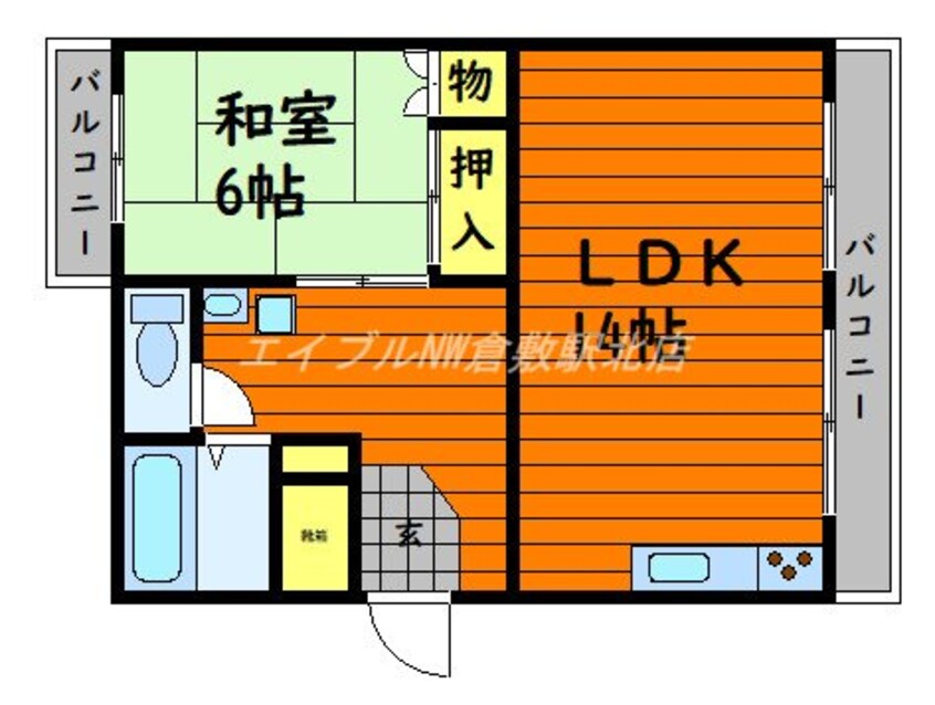 間取図 フジノマンション