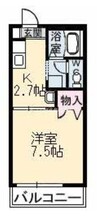 コロニーK　Ｃ棟 1Kの間取り