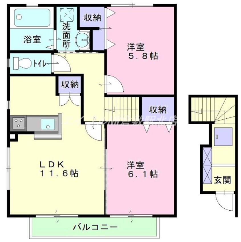 間取図 フィカーサ上富井