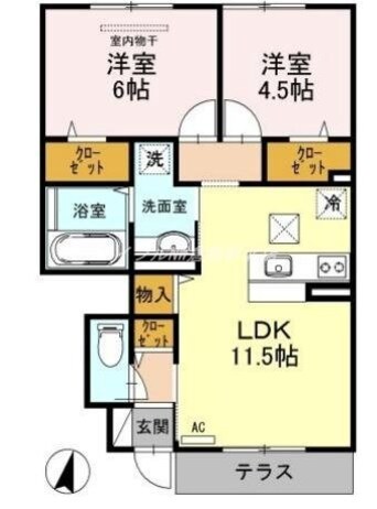 間取図 パークタウン・駅北