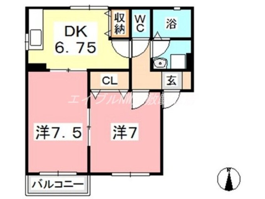 間取図 グランメール　C