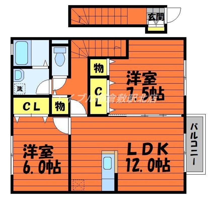 間取図 アンソレーヌ　Ｃ棟