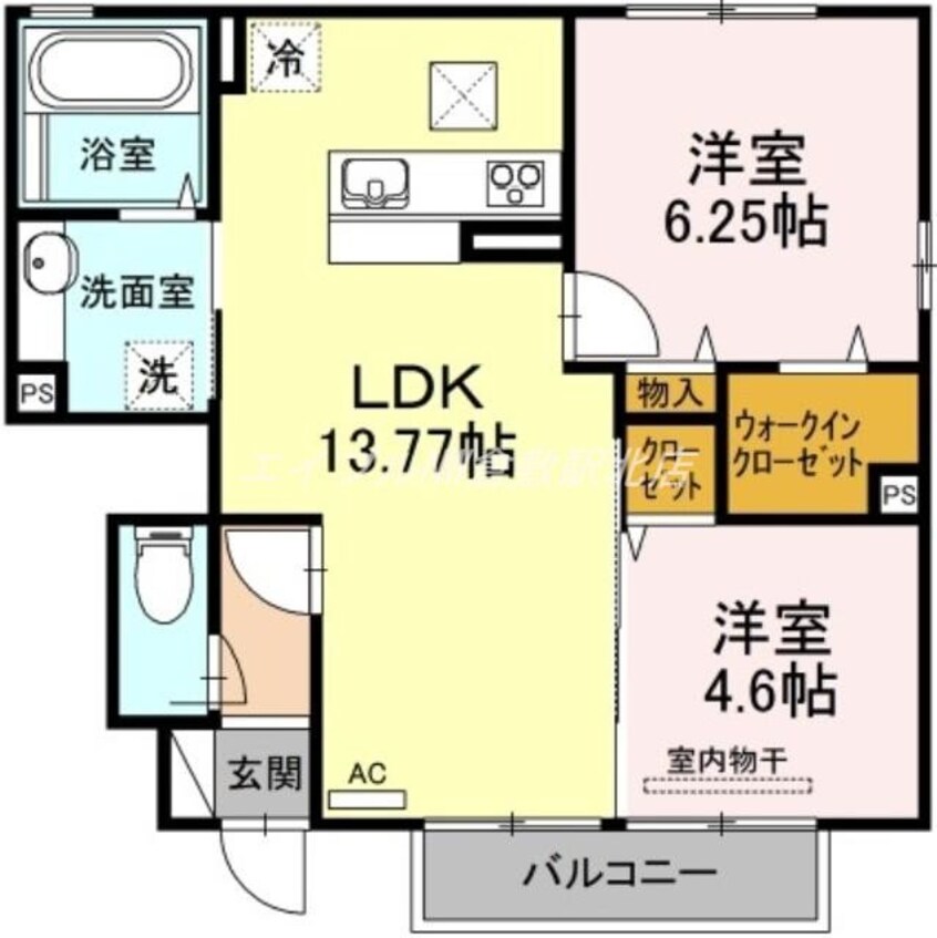 間取図 クレセント片島