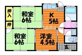 間取図 中島塩津様借家