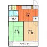 レモンハイツ駅前 2DKの間取り