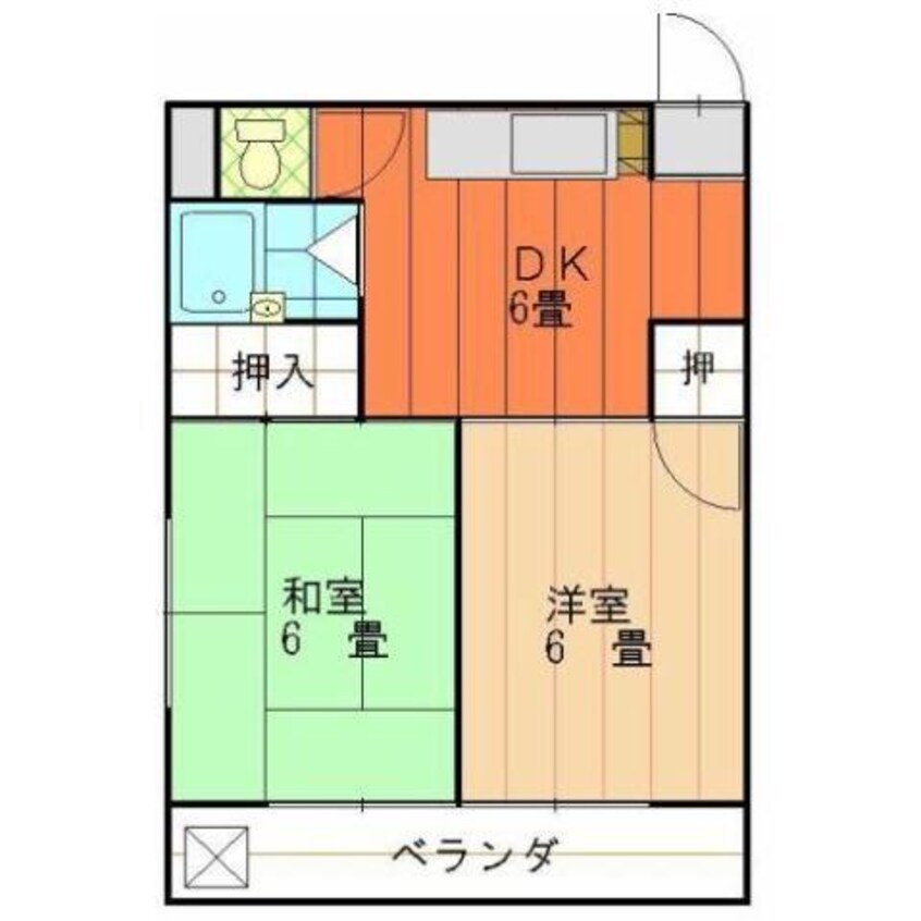 間取図 レモンハイツ駅前