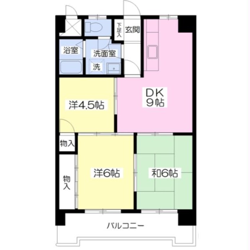 間取図 コスモ新川