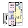ビルゴ・メーラB 2LDKの間取り