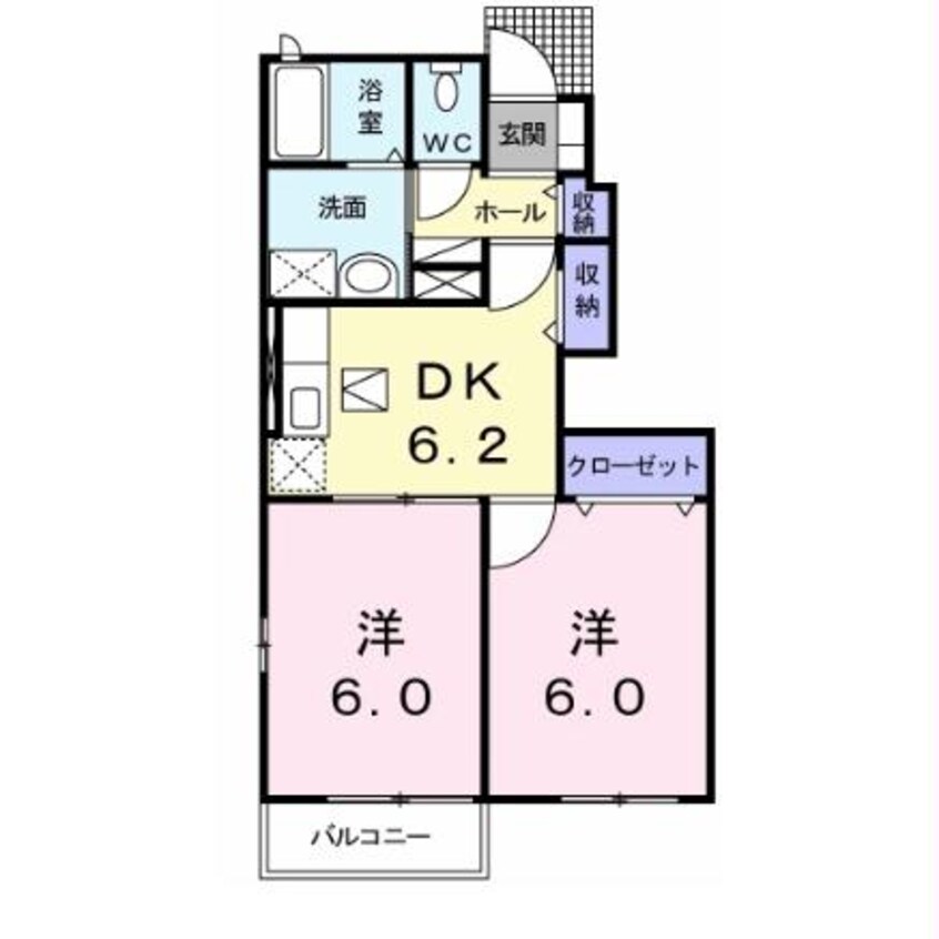 間取図 Favor筒井