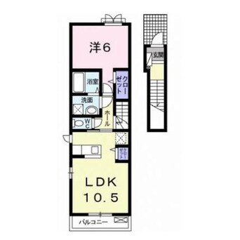 間取図 ミルト松前ⅡーⅡ