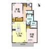 グレイス　ソシアM 2LDKの間取り
