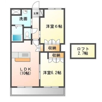 間取図 パストラルK