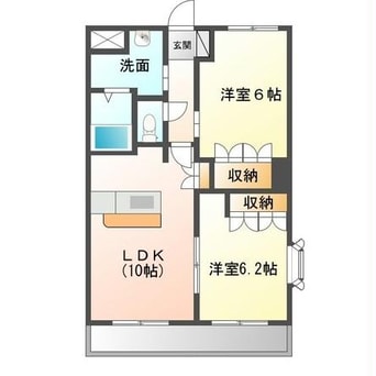 間取図 パストラルK