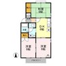 グリーンパーク新井 3DKの間取り