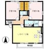 セジュール郷 2LDKの間取り