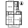 プレジール 2DKの間取り